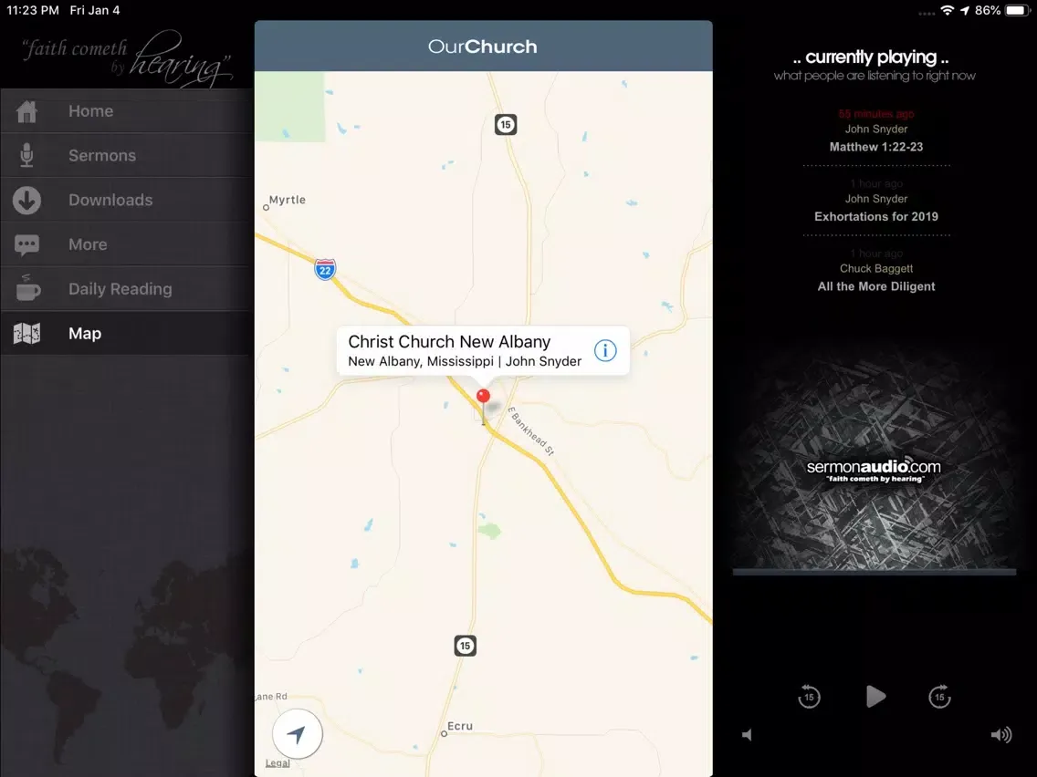 Christ Church New Albany iPad  স্ক্রিনশট