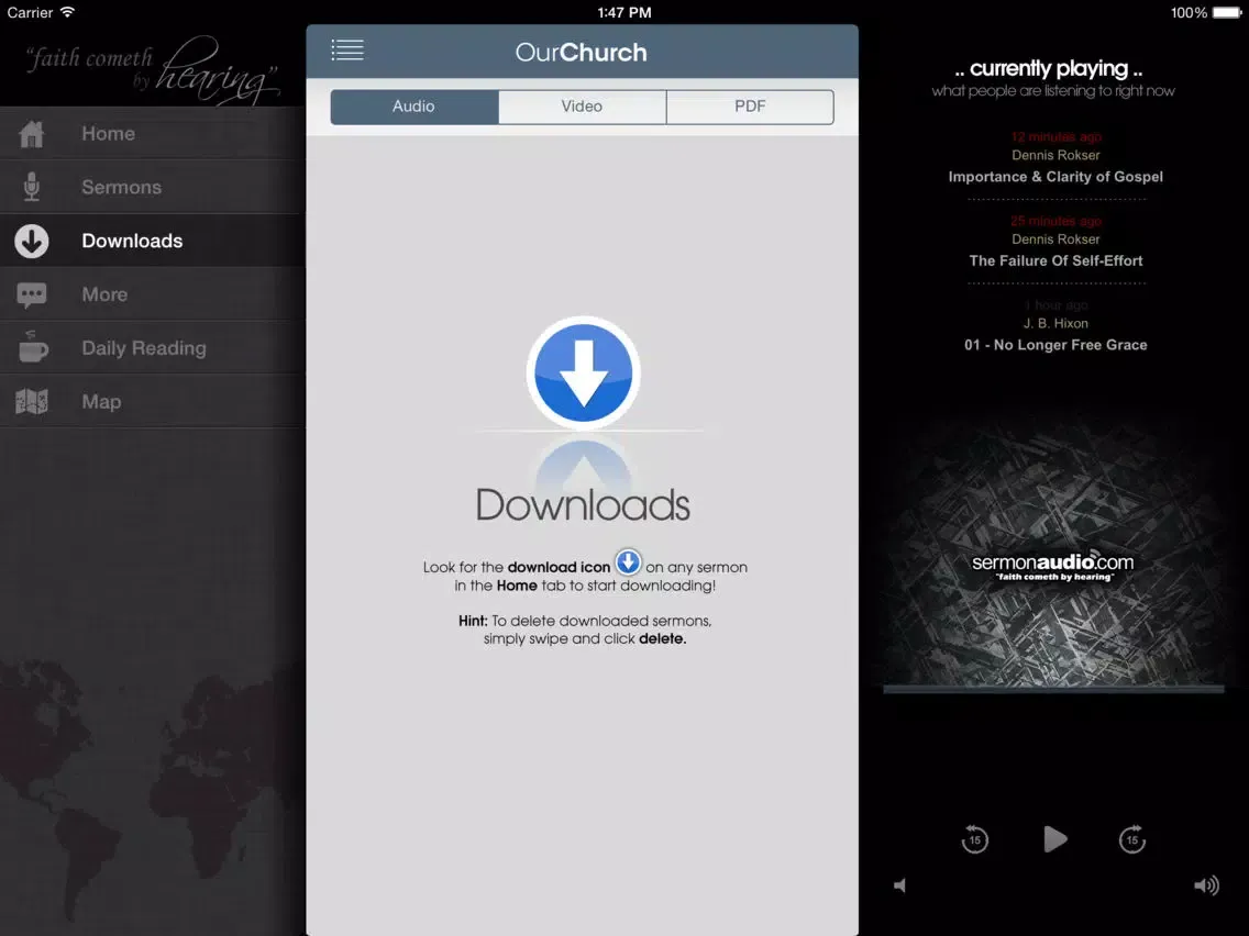 Capturas de pantalla de Duluth Bible Church iPad 