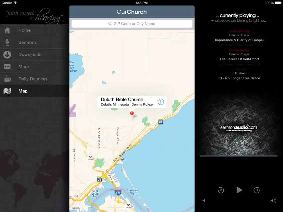 Capturas de pantalla de Duluth Bible Church iPad 