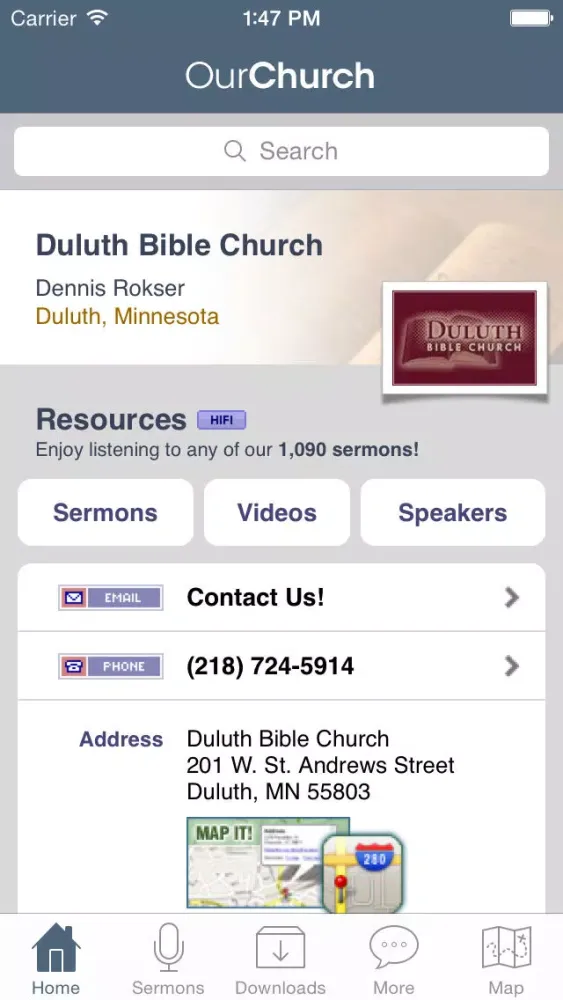 Capturas de pantalla de Duluth Bible Church