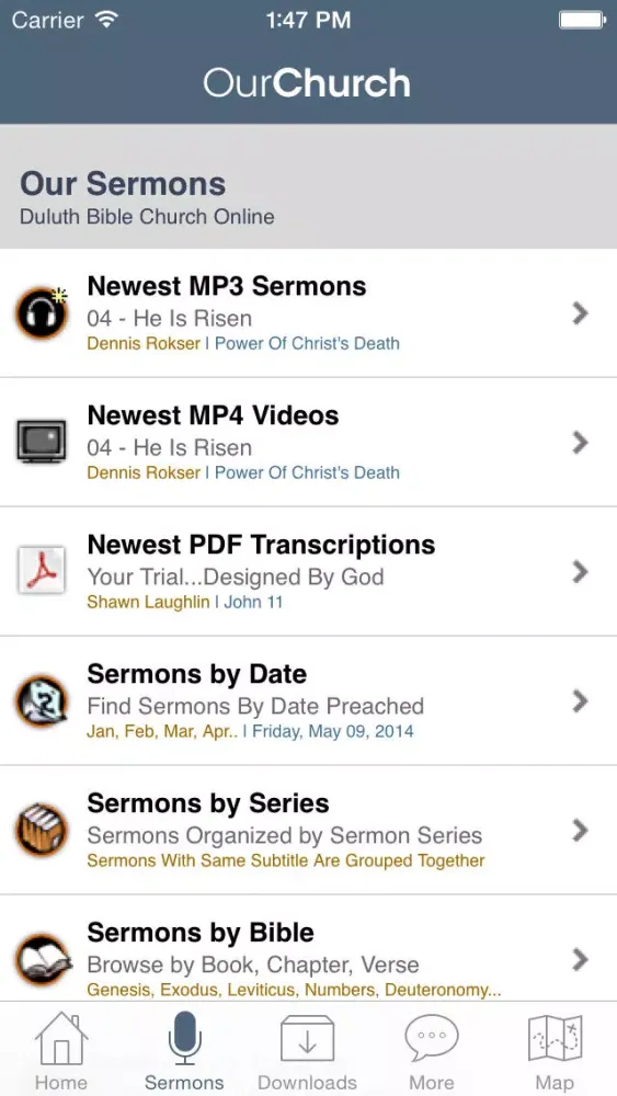 Capturas de pantalla de Duluth Bible Church