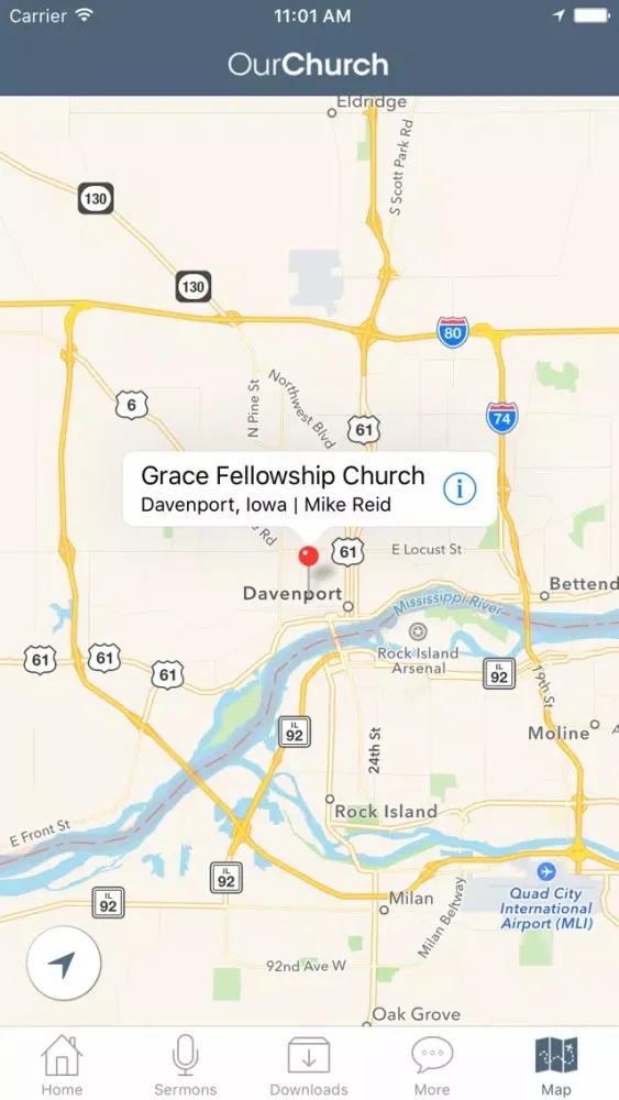 Ảnh chụp màn hình của Grace Fellowship Church - Davenport, Iowa