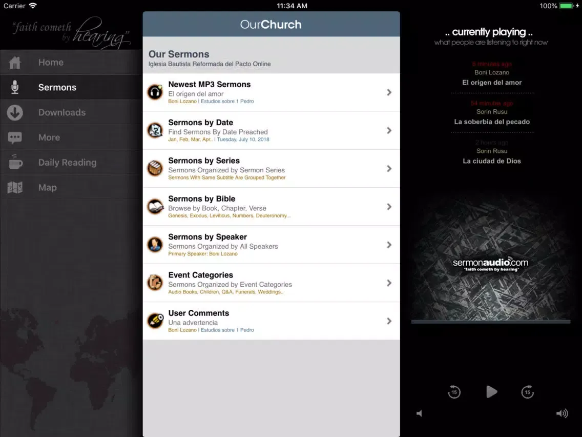 Iglesia Reformada de Madrid iPad 應用截圖
