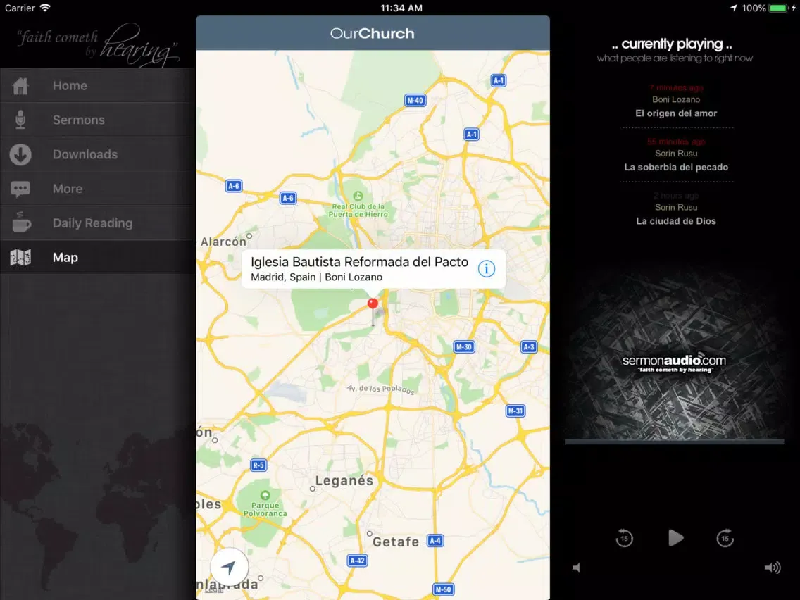 Iglesia Reformada de Madrid iPad 應用截圖