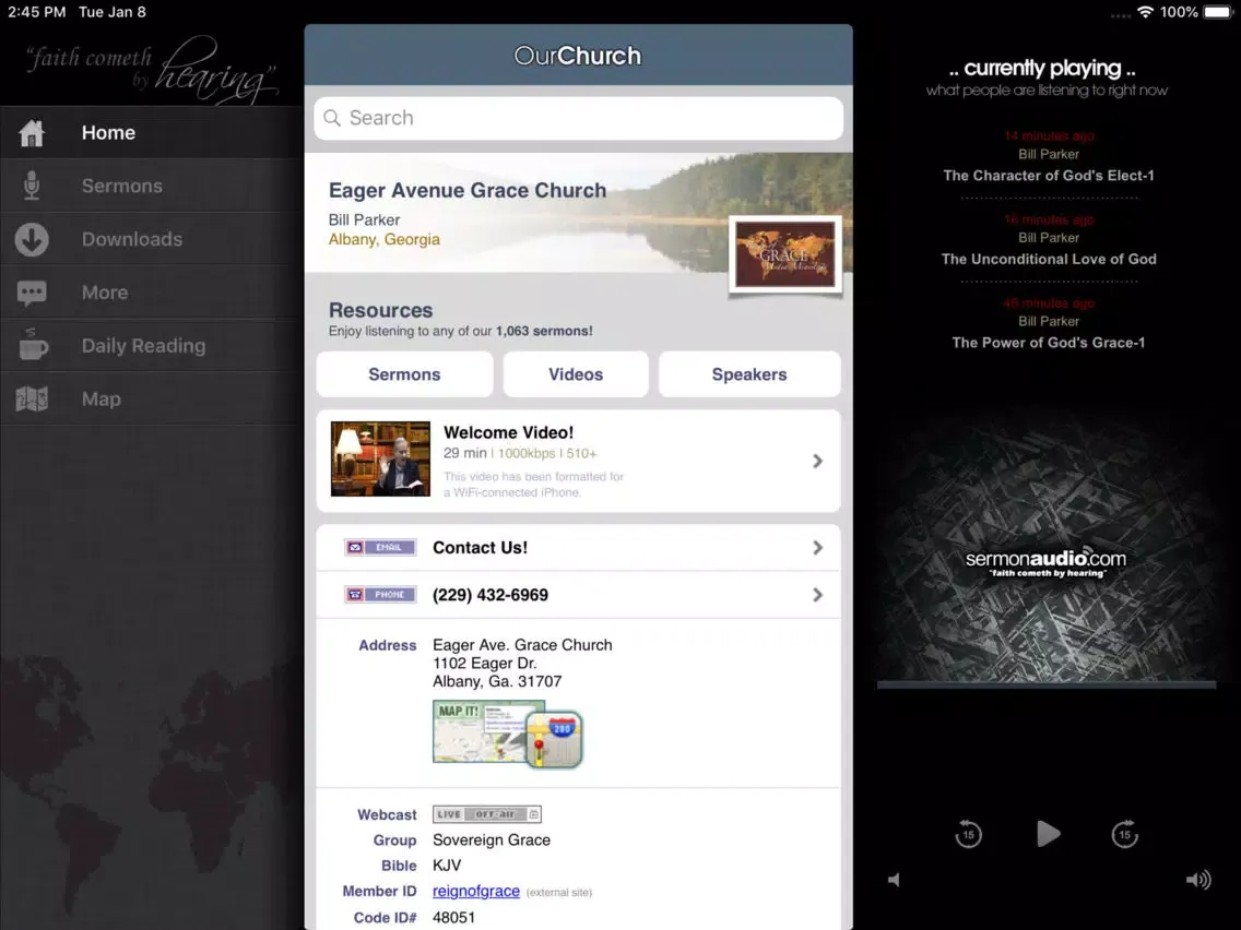 Eager Avenue Grace Church iPad  Ekran Görüntüleri