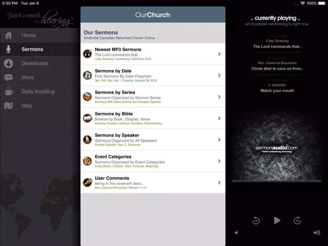 Smithville Canadian Reformed iPad  スクリーンショット