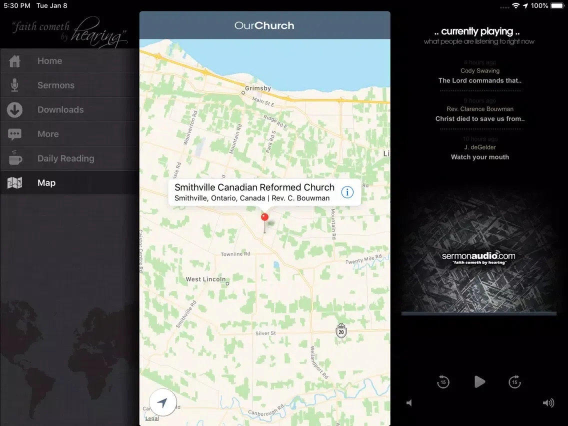 Smithville Canadian Reformed iPad  スクリーンショット