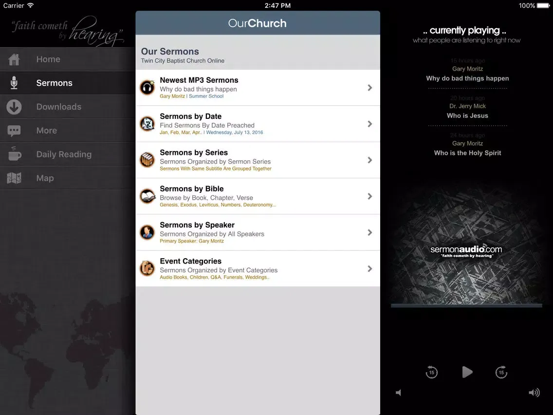 تصاویر Twin City Baptist Church iPad 