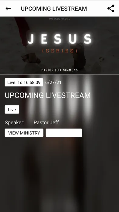 Capturas de tela do Church 3.0