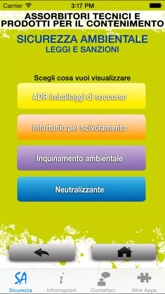 Zrzuty ekranu Sicurezza Ambientale