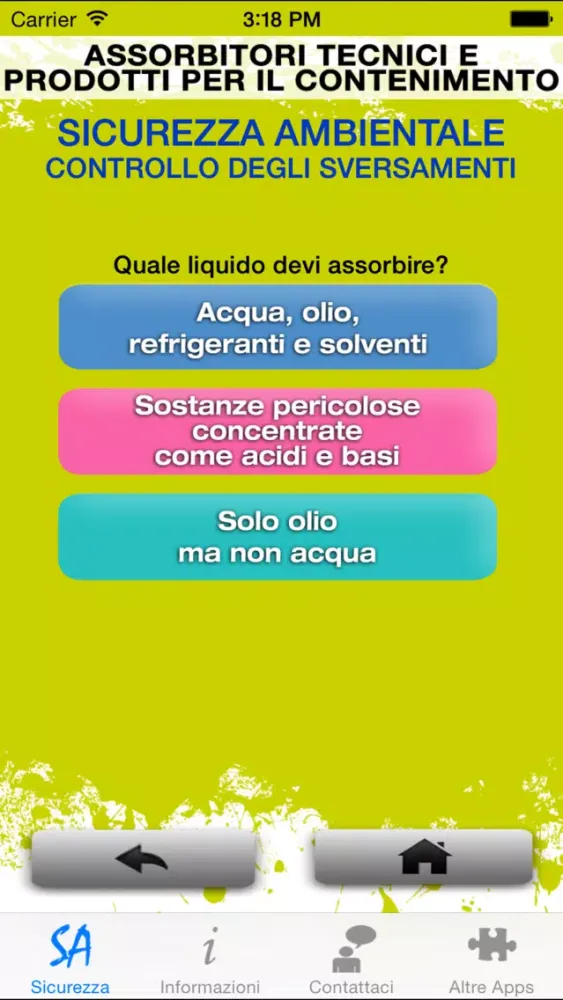 Zrzuty ekranu Sicurezza Ambientale