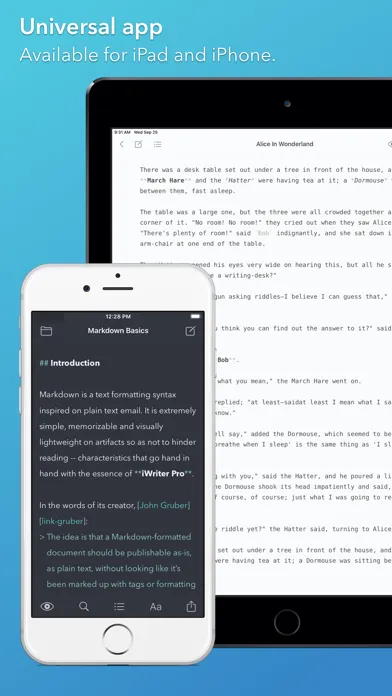 iWriter Pro Ekran Görüntüleri