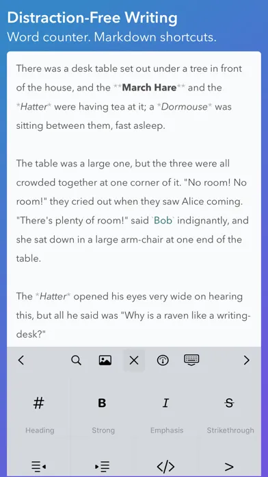iWriter Pro Ekran Görüntüleri