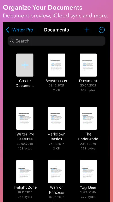 iWriter Pro Ekran Görüntüleri