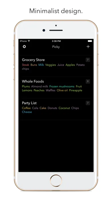Picky - Grocery Shopping List 스크린샷