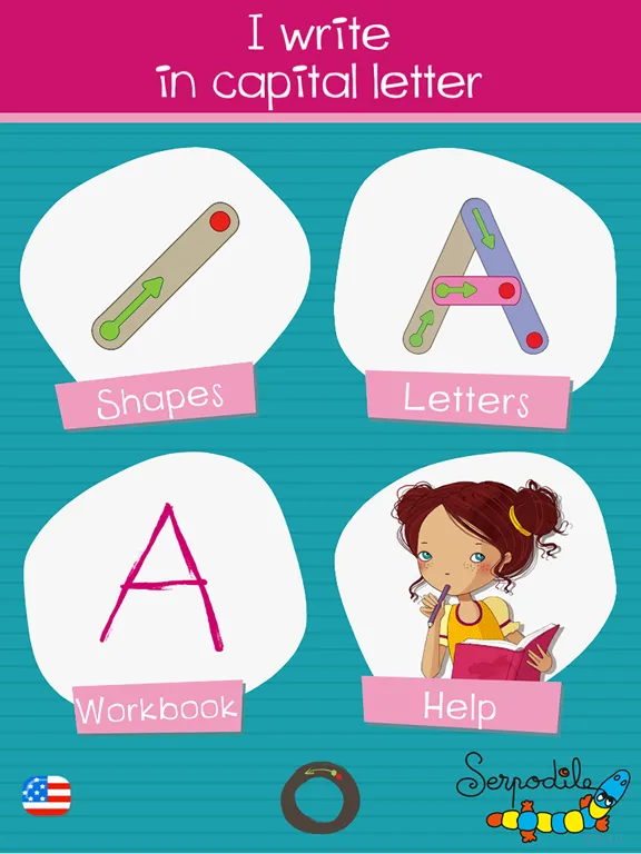 Writing in capital letters (L) iPad  Screenshots