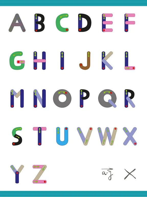 Writing in capital letters (L) iPad  Screenshots
