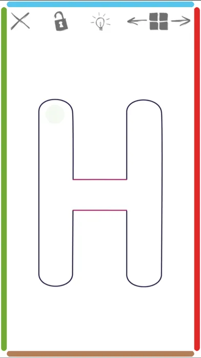 Writing in capital letters (L) Screenshots