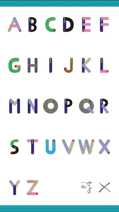 Writing in capital letters (L) Screenshots