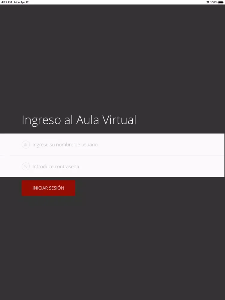 Zrzuty ekranu Aula Virtual - SERPRO iPad 