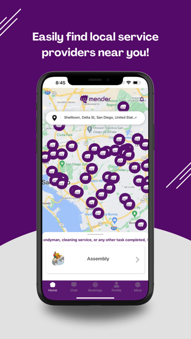 Tangkapan layar Mender App