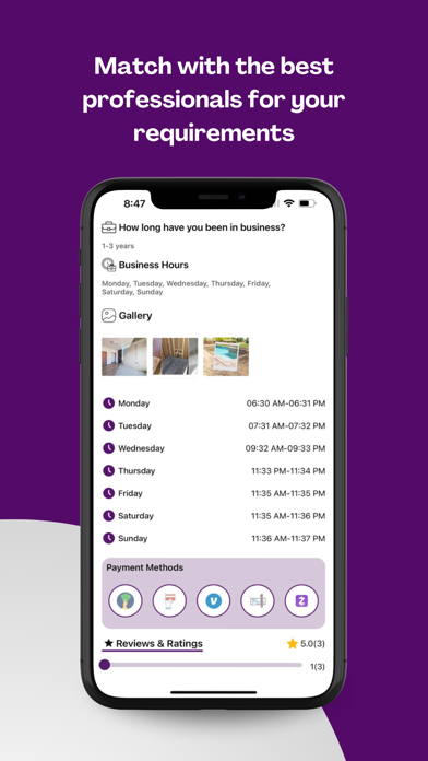 Tangkapan layar Mender App