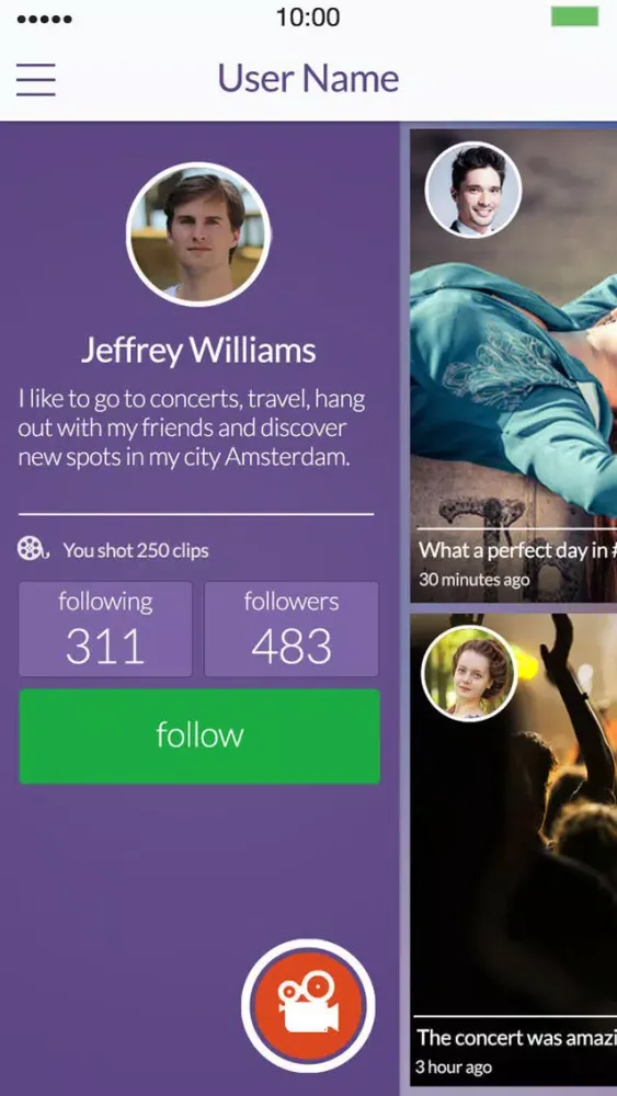 Screenshot di Snipper - Social Video Sharing
