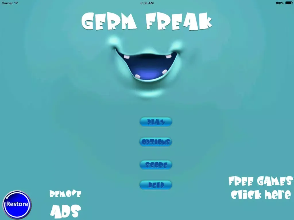 Germ Freak - Don`t get caught iPad  স্ক্রিনশট