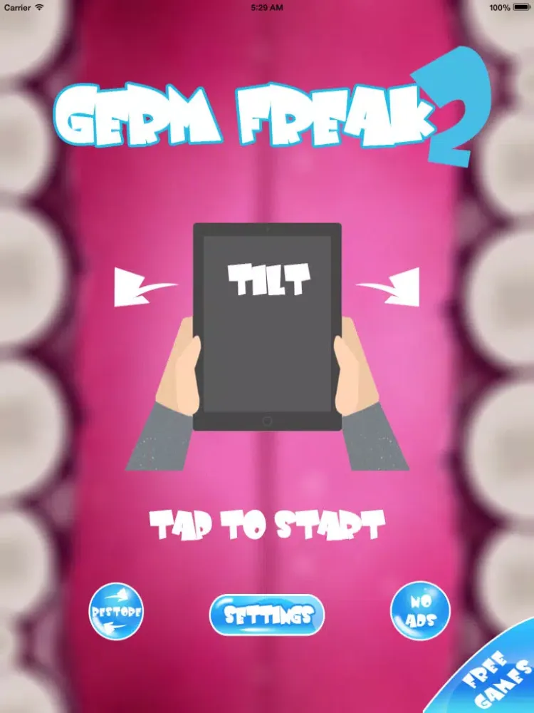 Germ Freak 2 - Clean Teeth Contest iPad  स्क्रीनशॉट