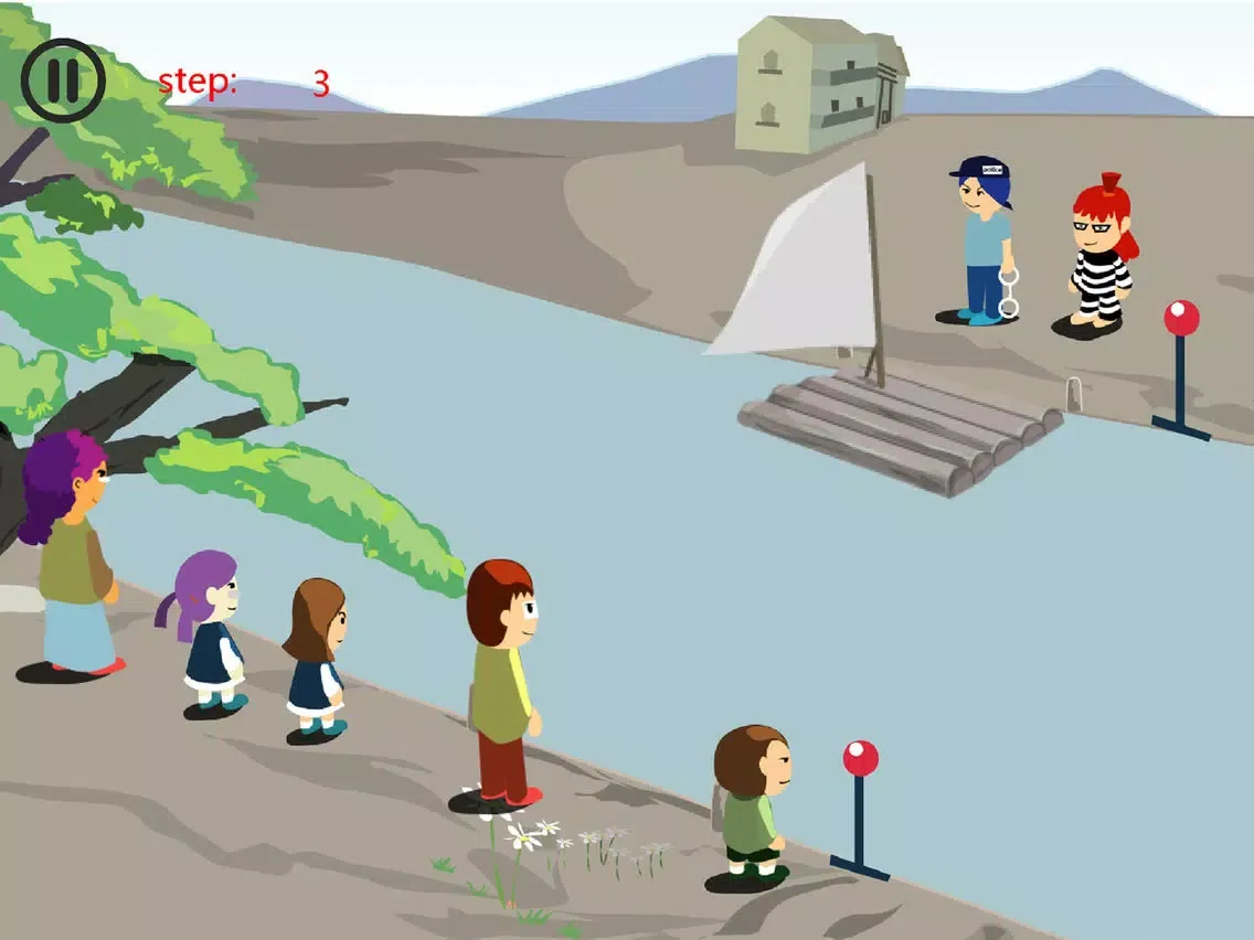 Tangkapan skrin Crossing the river2 - a casual strategy game iPad 
