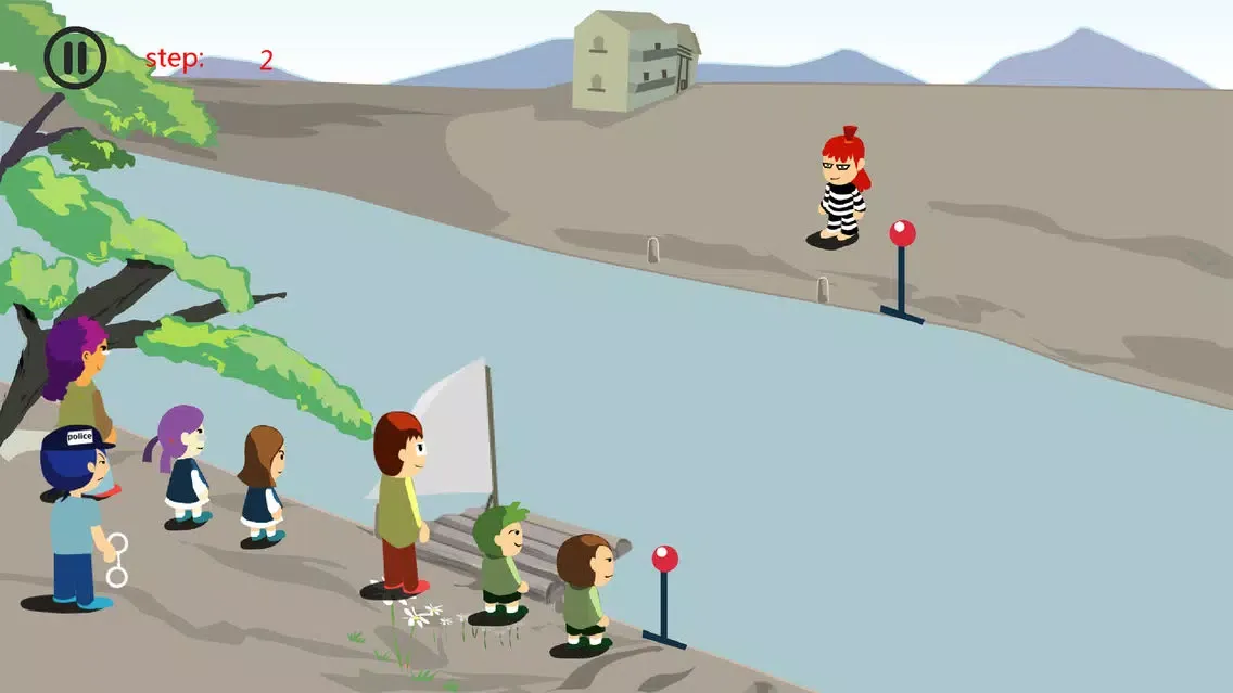 Tangkapan skrin Crossing the river2 - a casual strategy game