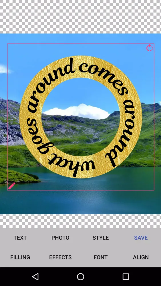 Capturas de pantalla de Text on the picture 2.0