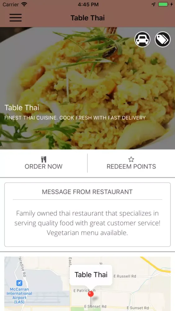 Captures d'écran de Table Thai