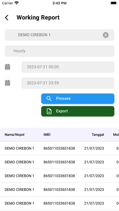 Ảnh chụp màn hình của IDTRACK