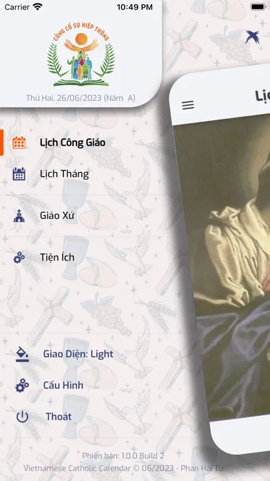 Скриншоты Vietnamese Catholic Calendar