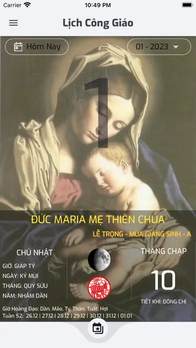 Скриншоты Vietnamese Catholic Calendar