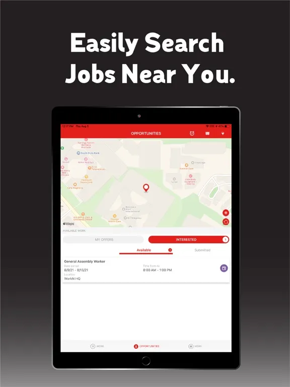 Zrzuty ekranu Allegiance Staffing iPad 