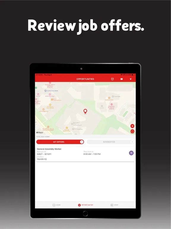 Zrzuty ekranu Allegiance Staffing iPad 