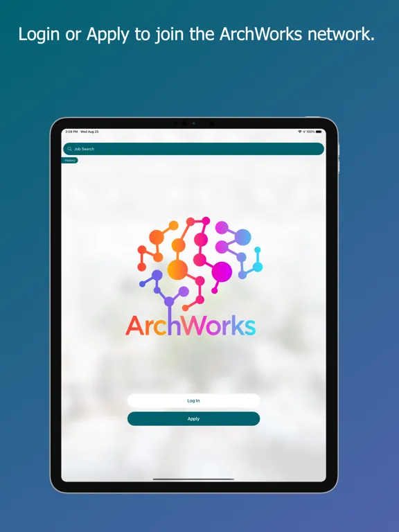 Tangkapan layar ArchWorks iPad 