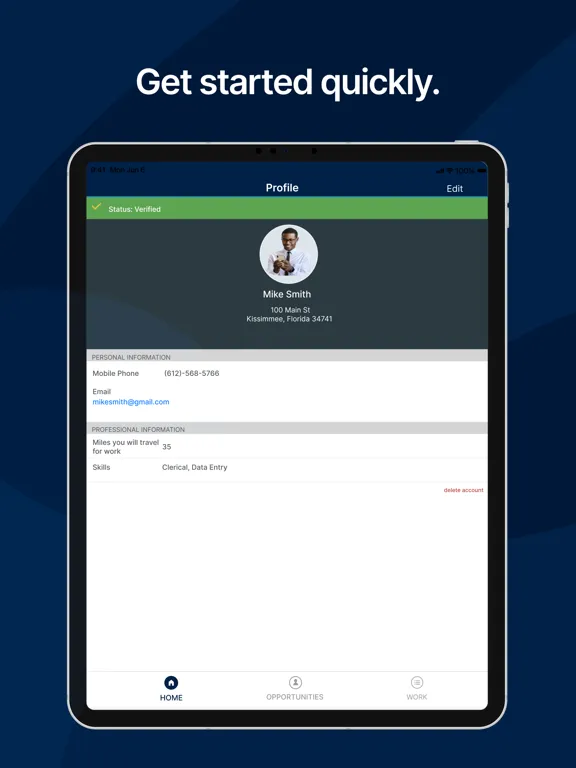 Zrzuty ekranu Alliance Workforce Solutions iPad 
