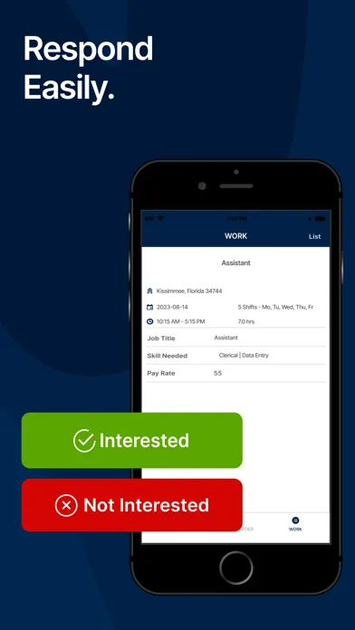 Zrzuty ekranu Alliance Workforce Solutions