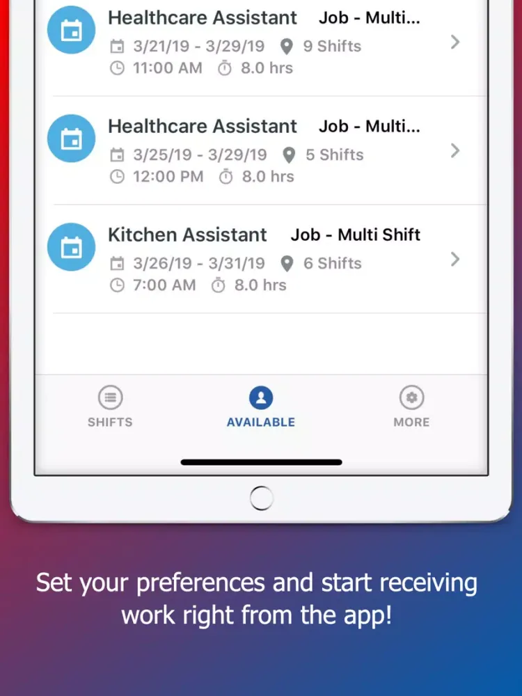 Capable Staff iPad  スクリーンショット