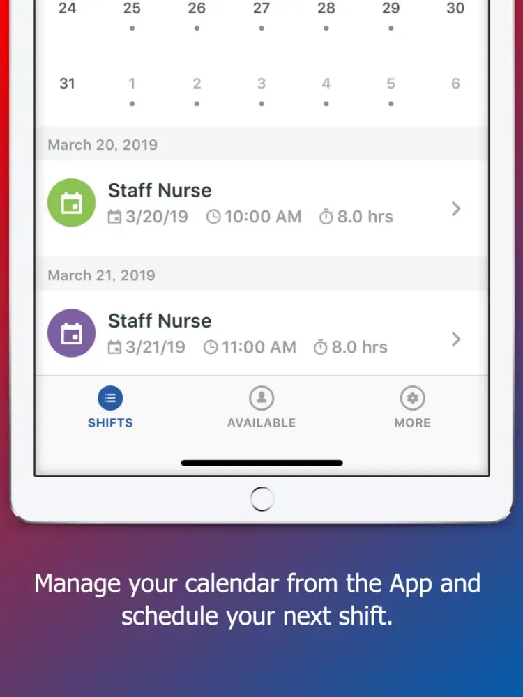 Capable Staff iPad  スクリーンショット