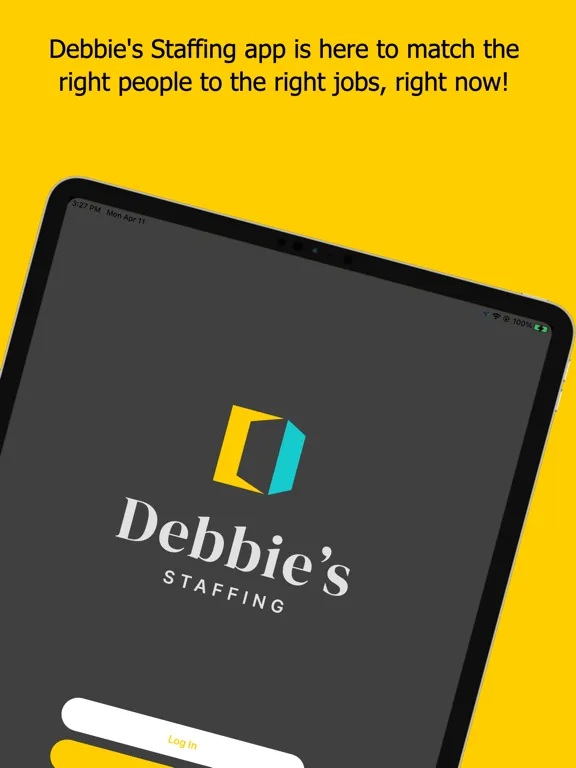 Ảnh chụp màn hình của Debbie's Staffing iPad 