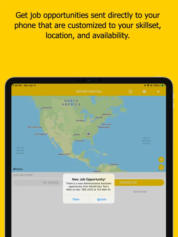 Ảnh chụp màn hình của Debbie's Staffing iPad 