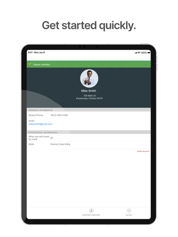 Capturas de pantalla de Employment Alliance Holdings iPad 