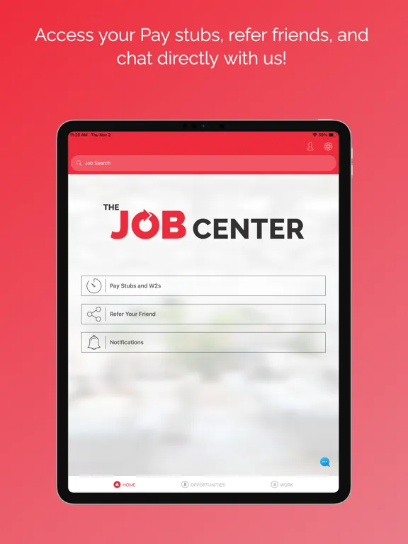Capturas de tela do The Job Center iPad 