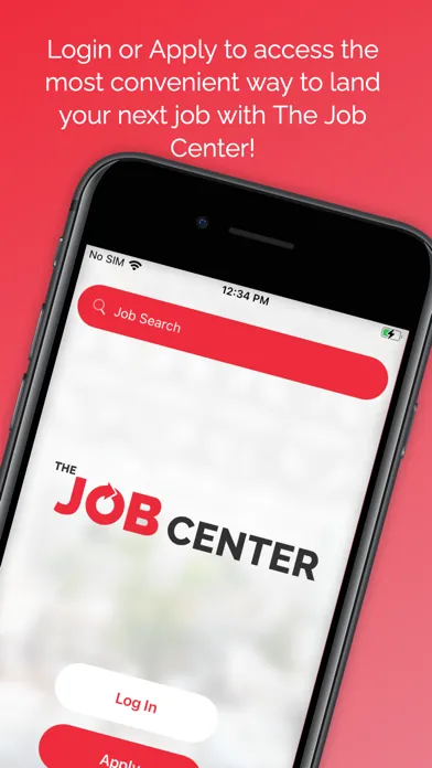 Capturas de tela do The Job Center