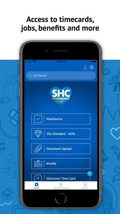 Captures d'écran de SHC WeConnect: Healthcare Jobs
