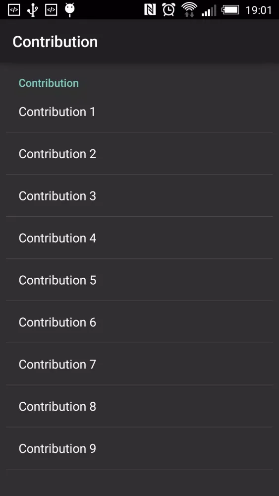 Captures d'écran de Donations